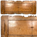 Large Antique Black Forest Carved 20" Desk Top Expanding Book Rack, Fruit & Foliage