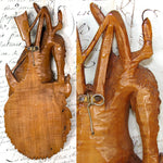 Antique Black Forest 10.5" Fruits of the Hunt Style Plaque, Match Holder with Fox, Game Bird & More!