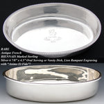 RARE Antique 18th C. French Sterling SIlver, by Famed Martin Guillaume Biennais (1764-1843) Oval Casserole, Serving Dish