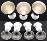 Set of 12 Vintage American Manchester Silver Co. Sterling SIlver Aperitif or Liqueur Goblets, Cups