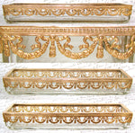 Antique French Napoleon III Louis XVI Revival 8" Desk or Pen Tray, Ribbon & Laurel Garland
