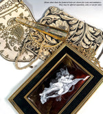 Fine Antique Kiln-fired Limoges Enamel After W. Bougeureau's "The Abduction of Psyche", Dore Bronze Frame