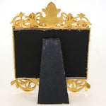 Antique French Victorian Era Gilt Bronze Triptych Style Quad Picture Frame, Carte de Visite Size