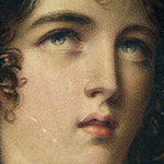 Antique Miniature Oil Painting on Card, "Agrippina Bearing the Ashes of Germanicus" by Emma E. Kendrick