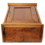 Antique Edwardian Era 21.5" Miniature Armoire Style Walnut Table or Wall Cabinet
