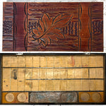Antique Watercolor Aquarelle Painting Artist's Set, Unique Black Forest Style Carved Box