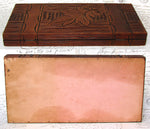 Antique Watercolor Aquarelle Painting Artist's Set, Unique Black Forest Style Carved Box