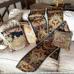 Antique Figural Pastoral French Needlepoint Made up as a Throw Pillow, Feather and Down Fill