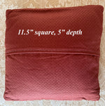 Antique Figural and Pastoral French Needlepoint Fragment is a Petit Throw Pillow, Down and Feather Fill