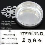 Antique Gorham Sterling Silver 7" Porringer, Handled Bowl, "Paul Revere Reproduction" with Inscription