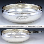 Antique Gorham Sterling Silver 6" Porringer, Handled Bowl, "Elizabeth" Inscription