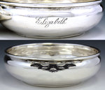 Antique Gorham Sterling Silver 6" Porringer, Handled Bowl, "Elizabeth" Inscription