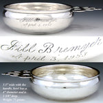 Vintage Gorham Sterling Silver 5.5" Porringer, Handled Bowl, "Jill Bremyer, April 3, 1953" Inscription