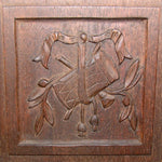 Fine Antique 19th c. French Salt Box, Cabinet, 15" Tall, Hand Carved Country French