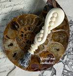 Excellent Antique French Dieppe Carved Ivory Sealing Wax Seal, Sceau, Desktop or Writer's Tool