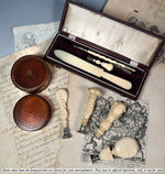 Excellent Antique French Dieppe Carved Ivory Sealing Wax Seal, Sceau, Desktop or Writer's Tool