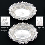 Set of 8 Antique R. Wallace & Sons Sterling SIlver Butter Pat, Nut or Bonbon Dishes
