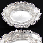 Set of 8 Antique R. Wallace & Sons Sterling SIlver Butter Pat, Nut or Bonbon Dishes