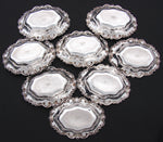 Set of 8 Antique R. Wallace & Sons Sterling SIlver Butter Pat, Nut or Bonbon Dishes