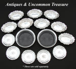 Set of 8 Antique R. Wallace & Sons Sterling SIlver Butter Pat, Nut or Bonbon Dishes
