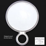Antique American Sterling Silver 5pc Vanity Set: Hand Mirror, Nail Buffer & Tray, 2 Brusshes +