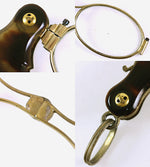 Antique Mid 19th Century French Folding Lorgnette, 18k and Tortoise Shell Glasses