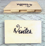 Antique 18th century French Calling Card Case, Aide d'Memoire, Ivory and Cut Steel Pique "Visites"