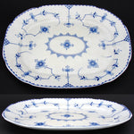 Large Antique Allerton's Ltd. 15" Staffordshire Blue & White Platter, Stockholm Pattern