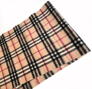 My Superb Unused Vintage 54" x 12" Cashmere Burberry Nova Check Stole, Scarf