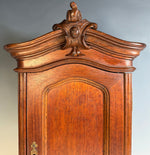 Antique French 17" Wall Cabinet, Apprentice Maitrise, Miniature Armoire is Bru Doll Size Furniture