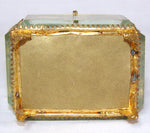 Antique German Grand Tour Style Souvenir Casket, Beveled Glass & "Koblenz" Eglomise Scene