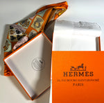 Superb Vintage 1986 French Hermés 90cm Silk Twill Scarf "Chiffres et Monogrammes" by Coutin