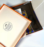 "Etriers" Hermés 90 cm silk scarf in box, the artist's original work designed c. 1964 by F de la Perriere