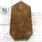 Antique French Edwardian Era Holy Water Font, Crucified Christ on Green Marble