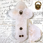 Antique French Champleve Enamel & White Marble Holy Font, Napoleon III Era