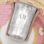 Antique French Sterling Silver Wine or Mint Julep Cup, Tumbler or Timbale, Figural