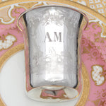 Antique French Sterling Silver Wine or Mint Julep Cup, Tumbler or Timbale, Figural