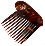 Superb Hand Carved Antique Tortoise Shell Tiara #3, Ornamental Comb, Mantilla, Napoléon III French