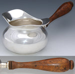 Antique F.B. Rogers Sterling Silver 9.5" Sauce Ladle, Brandy Warmer or "Silver Pipkin"