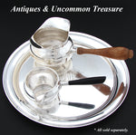 Antique F.B. Rogers Sterling Silver 9.5" Sauce Ladle, Brandy Warmer or "Silver Pipkin"