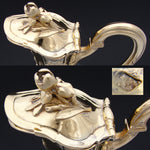 Antique French 18k Gold Vermeil on Sterling Silver & Bacarrat(?) Glass Claret Jug, Louis XV or Rococo Revival