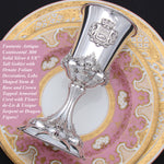Antique Continental Silver 6.5" Goblet, Francois I Le Havre Crest with Crown & Salamander