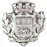 Antique Continental Silver 6.5" Goblet, Francois I Le Havre Crest with Crown & Salamander