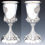 Antique Continental Silver 6.5" Goblet, Francois I Le Havre Crest with Crown & Salamander