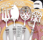 Antique French Sterling Silver 4pc Condiment or Hors d'Oeuvre Service Set in Box