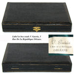 Antique French Sterling Silver 4pc Condiment or Hors d'Oeuvre Service Set in Box