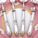 Antique French Sterling Silver 4pc Condiment or Hors d'Oeuvre Service Set in Box