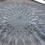 RARE Antique French Sterling Silver & Intaglio Engraved Glass 12.5" Jardiniere or Centerpiece