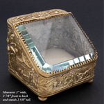 Antique French Napoleon III Pocket Watch Display Box, Casket, Chinoiserie Theme
