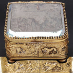 Antique French Napoleon III Pocket Watch Display Box, Casket, Chinoiserie Theme